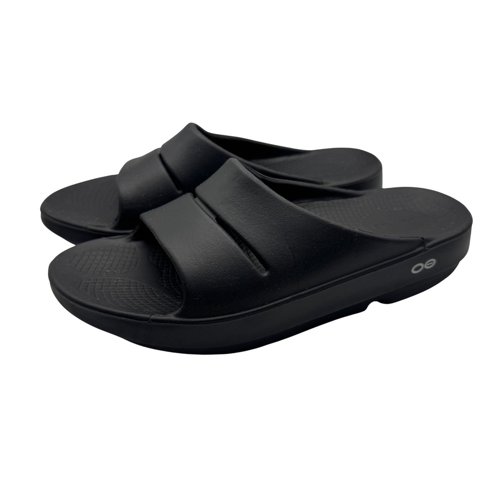 Oofos OOahh Sport Recovery Slides Black Men's 6 Women's 8 EU 39 Sandals